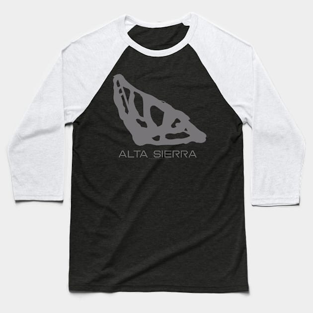 Alta Sierra Resort 3D Baseball T-Shirt by Mapsynergy